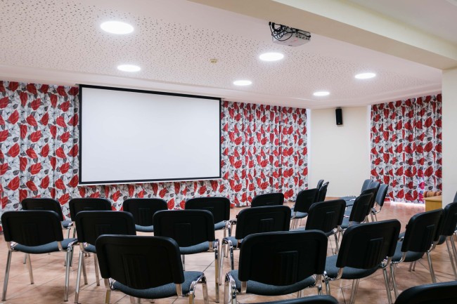 Leinwand bei Seminar